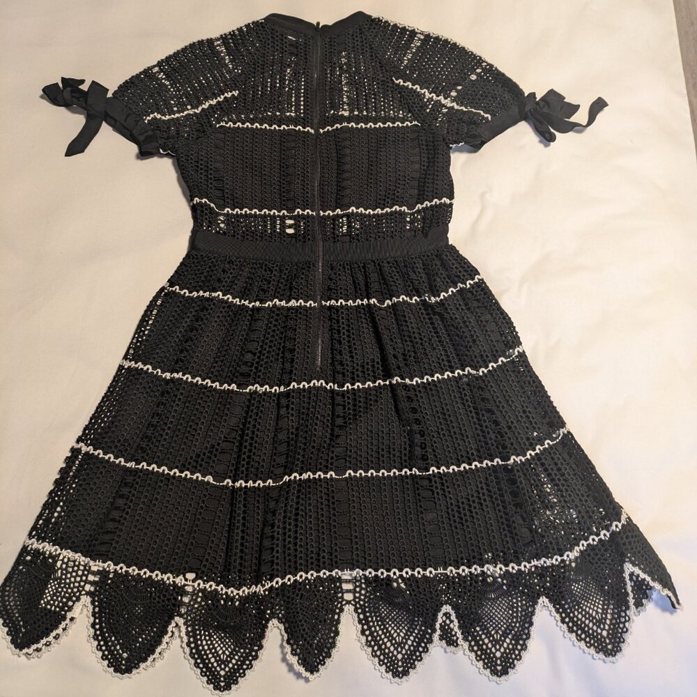 Self-Portrait Black and White Dress Mini / Midi Dress